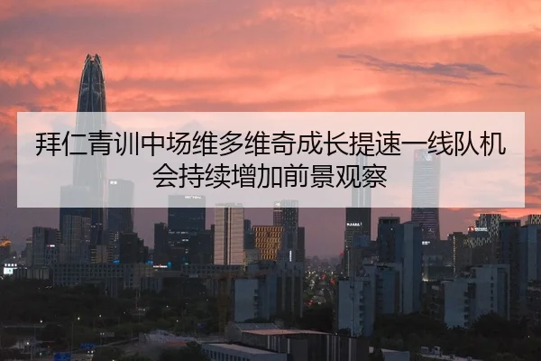 拜仁青训中场维多维奇成长提速一线队机会持续增加前景观察